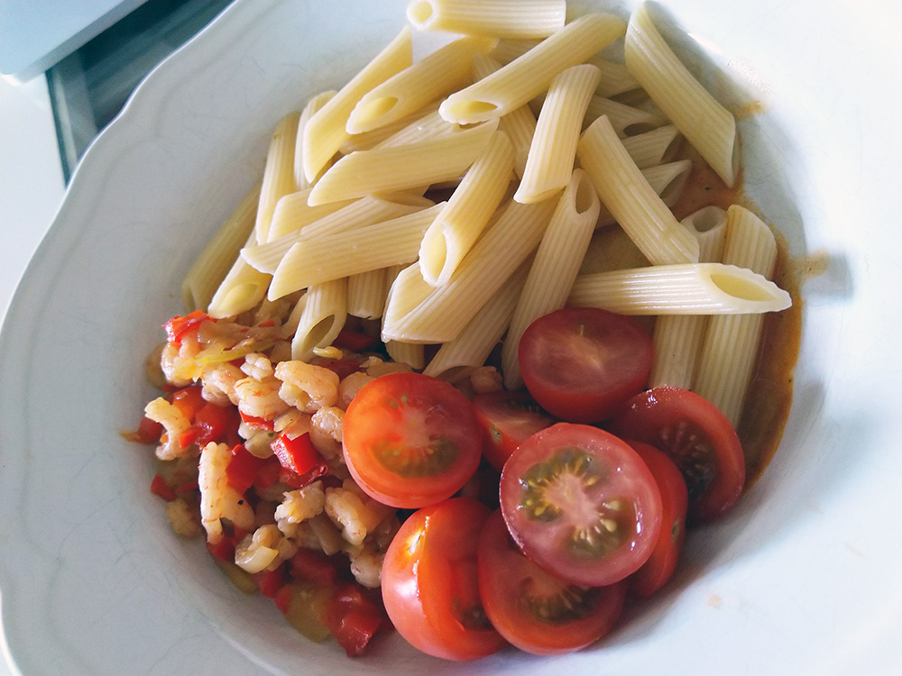 Chiliräkor med pasta vvdb.se