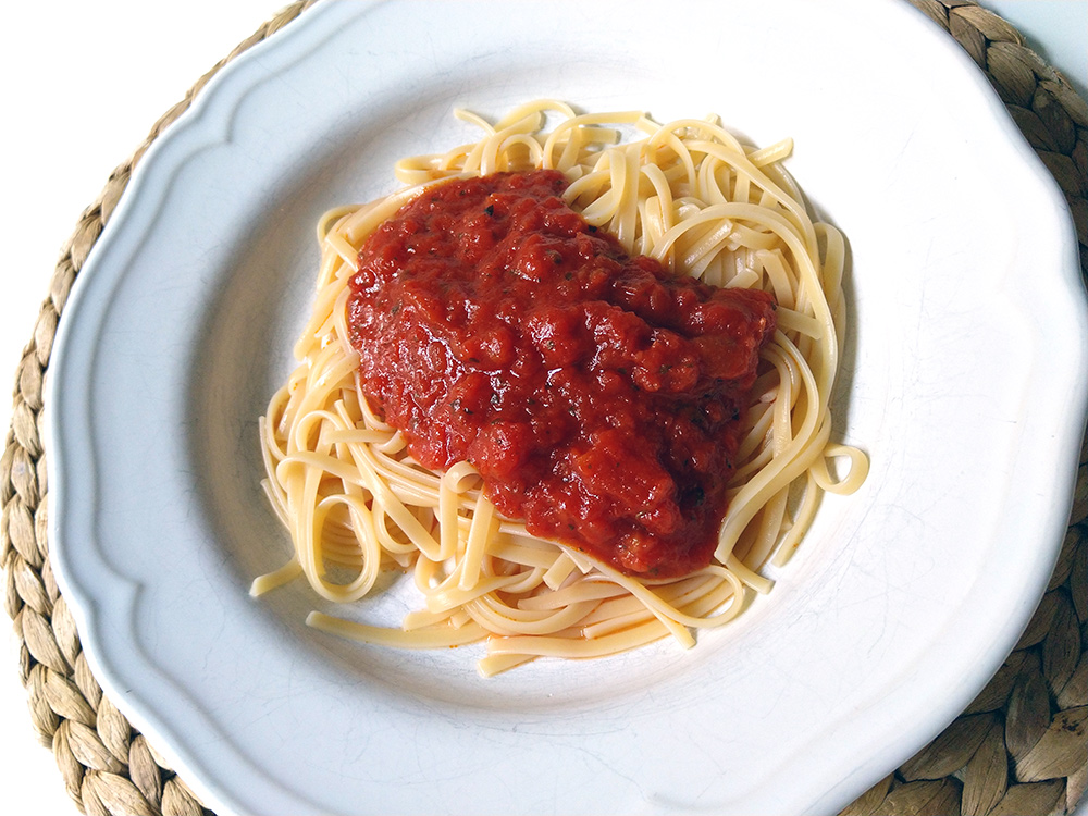 pasta i tomatsås
